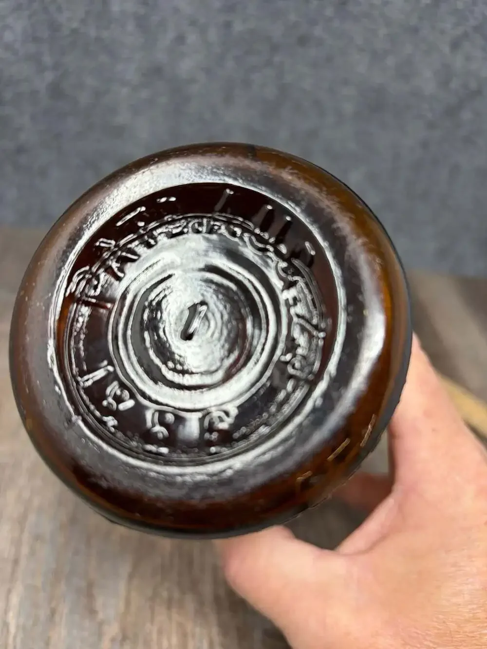 Duffy Malt Whiskey Bottle Amber Embossed Rochester NY 1/5 Gallon Antique